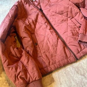 9 west Quilted Bomber Jacket